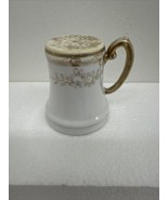 Vintage White/Gold Paint Salt or Pepper Shaker Nippon Japan - $11.49 CAD