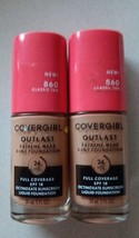 2 CoverGirl Outlast Extreme Wear 3-in-1 Foundation 860 Classic Tan (MK19/1) - £19.47 GBP