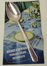 Dinner Spoon Holmes Edwards Youth Pattern  6 1/8"   Inlaid Silverplate - $3.83