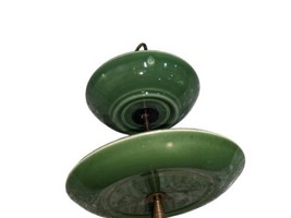 Unmarked Vintage Three Tier Serving Tray  Bauer Pottery Green 1950s Mid Century  - £70.83 GBP