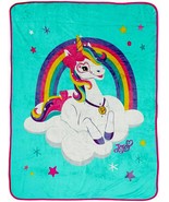 Jojo Siwa Unicorn Cloud Silk Touch Throw blanket measures 40 x 50 in - £13.19 GBP