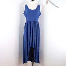 Kate &amp; Mallory Designs Women&#39;s M Solid Blue Sleeveless High-Low Midi Dress - $12.00