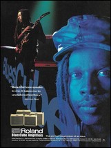 Living Colour Vernon Reid 1997 Roland Blues Cube amplifier 8 x 11 ad print - £2.90 GBP