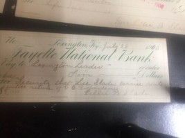 Vintage 1906 To 1917 Fayette  National Bank Checks Vintage Ephemera Lexington Ky - £14.46 GBP