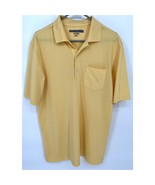 Greg Norman Polo Shirt Mens Medium Yellow Short Sleeve Golf Sportswear P... - $10.53 CAD