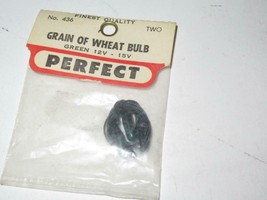 HO TRAINS-  &#39;PERFECT&#39; #436 GREEN GRAIN OF WHEAT BULBS (2) NEW OLD STOCK-... - $1.19