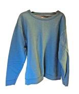 Hanes Comfort Blend Men&#39;s Sweatshirt Blue Scoop Neck Long Sleeve Pullove... - $14.84
