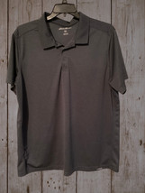 Vintage Eddie Bauer Men&#39;s Size Xl Charcoal Gray Short Sleeve Polo - $23.99