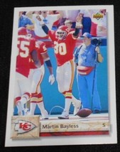 1992 Upper Deck Martin Bayless 615, Kansas City Chiefs NFL Football Sports Card - £12.53 GBP
