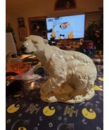 Ceramic Extra Large Polar Bear 17 Inch Long Tall 15 Inch Tall Figurine - $1,096.01 MXN