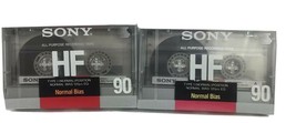 Vintage Sony HF 90 Minute Type I Normal Bias Blank Cassette Tapes - £9.45 GBP