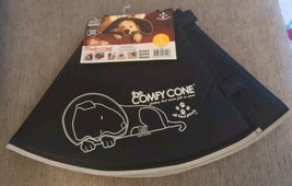 The Comfy Cone Padded Dog Recovery Cone Black Size Large New With Tags - £27.03 GBP