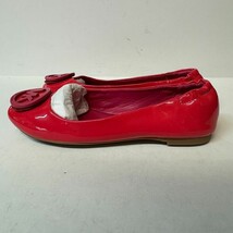 Michael Kors Womens 7.5 M Hot Neon Pink Leather Logo Slip On Flats NWD YW1 - $44.26 CAD