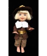 2004 Mattel Barbie Kelly Tommy Happy Thanksgiving Holiday Pilgrim Doll - $366.69 MXN