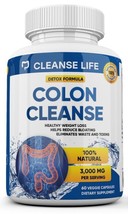 Colon Cleanse Detox Herbs Pounds Lose Weight Eliminates Waste 3000mg - £14.90 GBP