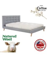 Green Organic Cotton &amp; Wool Mattress, Natural Product - Double Sided, US... - $849.00+
