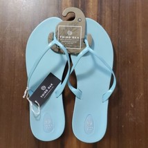 Third Oak Flip Flop Size 11 Sandals USA Recycled Recyclable Turquoise Ba... - £14.10 GBP
