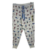 Dog Print Flannel Pajama Pants Size Large jogger NEW leisure Secret Treasures  - £15.64 GBP