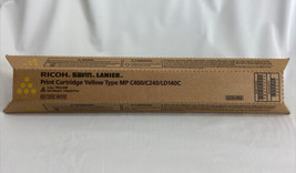 Ricoh Savin Lanier Genuine Toner Print Cartridge Yellow MP C400 C240 LD140C - $52.11