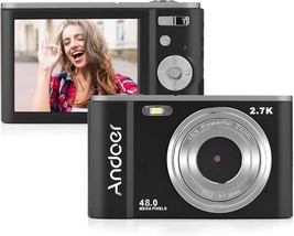 Andoer Portable Digital Camera 48Mp 2.7K 2.88-Inch Ips Screen 16X Zoom Auto - £48.60 GBP