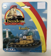 New sealed 1998 ERTL Theodore Tugboat EMILY diecast Rolling Wheels 4 inch - £10.06 GBP