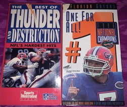 The Best of Thunder And Destruction NFL&#39;S Hardest Hits &amp; Fl Gators 1 For All Vhs - £4.71 GBP