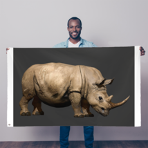 Arts Rhino Character Sublimation Flag - £20.90 GBP
