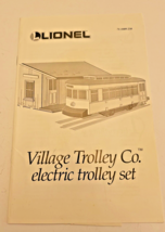 Manual Lionel Train Village Trolley Electric Set Used 1995 Instructions ... - £6.77 GBP