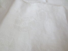 Vtg Linen  Tablecloth hand hemmed TULIPS 66 x 66 - £23.59 GBP