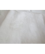 Vtg Linen  Tablecloth hand hemmed TULIPS 66 x 66 - £23.59 GBP