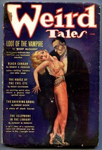 Weird Tales-6/1936-pulp fiction-spicy Good Girl Art-Brundage-Derleth-Howard g - £159.91 GBP