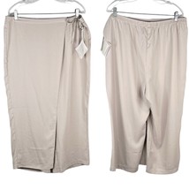 Wynne Layers Marla Wynne Pants Taupe XL Crepe Cropped New - $39.99