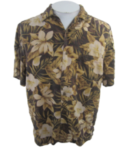Jos A Bank Men Hawaiian camp shirt M pittopit 23 aloha luau tropical floral vtg - £19.46 GBP