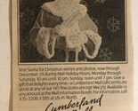 1985 Christmas At Cumberland Mall Atlanta Vintage Print Ad Advertisement... - $6.92