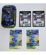 (1) Pokemon (Empty) Tin (1) Art Card (Pachirisu) (1) Sticker Sheet (2) C... - $10.00