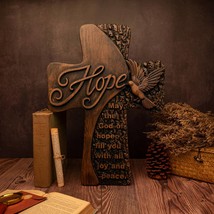  Cross of Hope - Inspirational Wall Decoration with Text - £43.15 GBP+