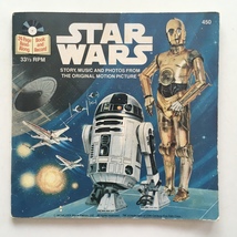 Star Wars 7&#39; Vinyl Record / 24 Page Book, Buena Vista Records, 1979 - £25.92 GBP