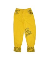 Vintage Gino Venucci Jeans Mens 32 Yellow 90s Hip Hop Roll Up Ami High Rise - £42.02 GBP