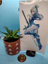 Custom Anime Girl - Ice Knight - Waterproof Anime Sticker / Decal - £2.35 GBP+
