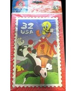 Looney Tunes Postage Stamp Collection Gifts Lot 12 Pcs Magnets Keychains... - €24,30 EUR