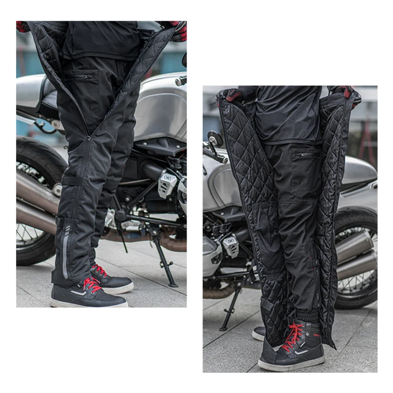Men Motorcycle Pants Quick Take-off Winter Waterproof CE Protection Armo... - £54.60 GBP