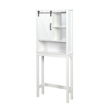 Space-Saving Bathroom Cabinet, with Adjustable Shelves and A Barn Door 27.16 x 9 - £109.05 GBP