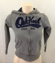 Oshkosh Hoodie  Gray Long Sleeve Full Zip Hooded Jacket Size 12 - $8.90