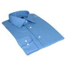 Mens Mondego  Stretch Cotton Blend Dress Classic shirt Long Sleeves SN2400 Blue image 4