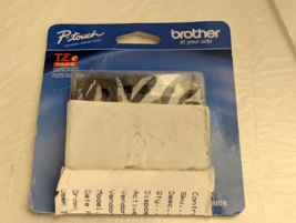Brother P-Touch TZe-241 3/4" Black Print on White Tape Laminated 0.75" x... - $14.90