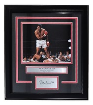 Muhammad Ali Framed 8x10 Sonny Liston KO Photo w/ Laser Engraved Signature - £76.85 GBP