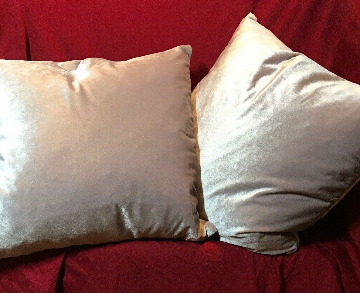 Sheffield Home Duck Feather 20”x 20” 2 Tone Zippered Throw Pillows (2) - $65.44