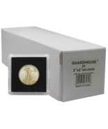 25 - Guardhouse 2x2 Tetra Snaplock Coin Holders for 1/2 oz AGE, 27mm - £12.94 GBP