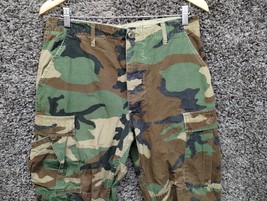 Military Army Cargo Pants Men Small Long Green Camouflage Woodland Hot W... - £18.03 GBP