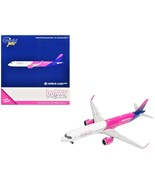 Airbus A321neo Commercial Aircraft &quot;Wizz Air UK&quot; (G-WUNB) White and Pink... - $2,211.23 MXN